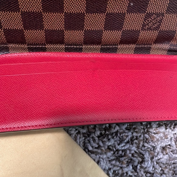 Damier Ebene Josephine Wallet Red - Picture 8 of 9